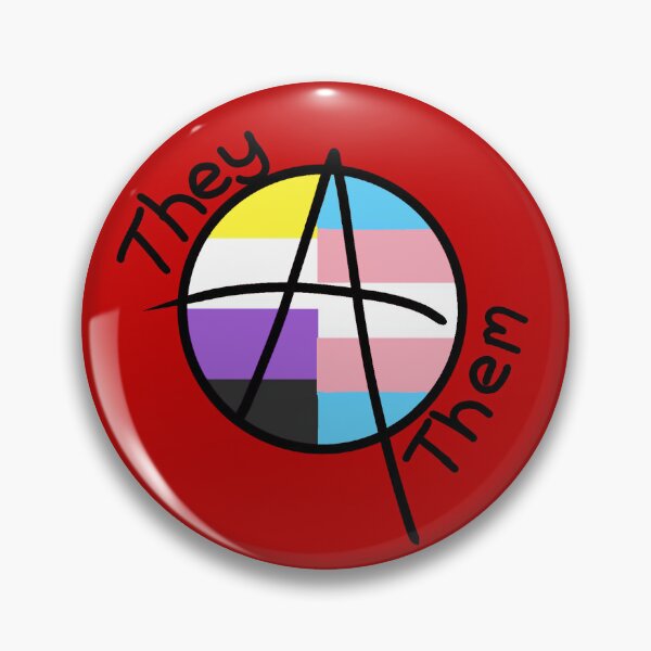 Item preview, Anarchist Trans/ Nonbinary Pride - They/Them designed and sold by Ælfbear Art.