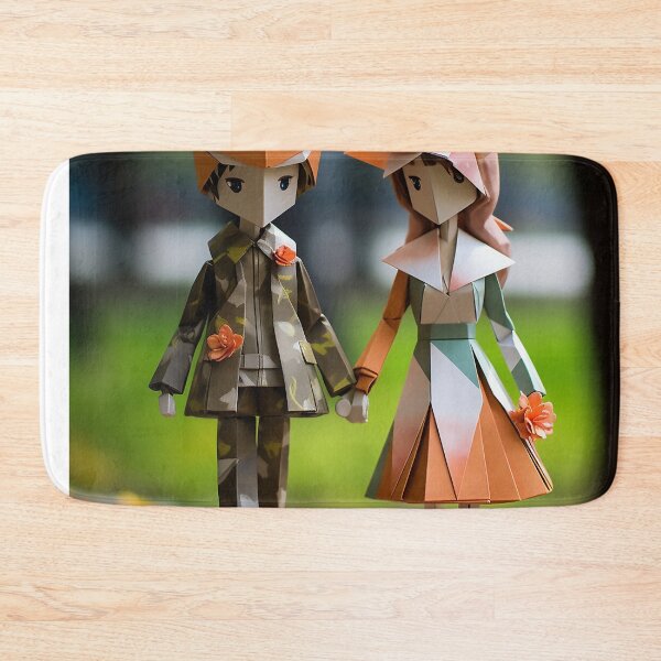 Item preview, The childhood sweethearts walked hand in hand on the camp designed and sold by WallWhimsyWorks.