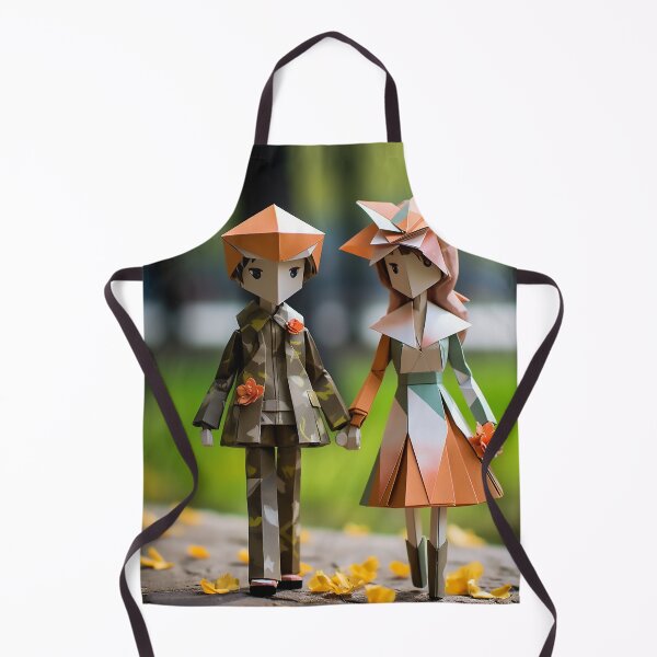 Item preview, The childhood sweethearts walked hand in hand on the camp designed and sold by WallWhimsyWorks.