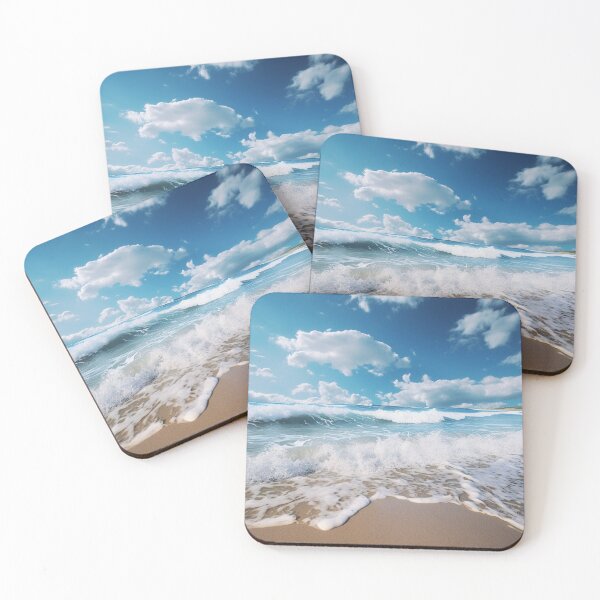 Item preview, Sea Waves Sunny Day Coast Landscape designed and sold by LudwikeArts.