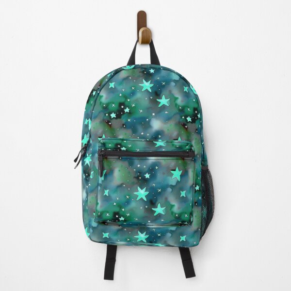 Item preview, Night Full Of Stars - Turquoise Teal And Golden Pattern designed and sold by Moonsiess.