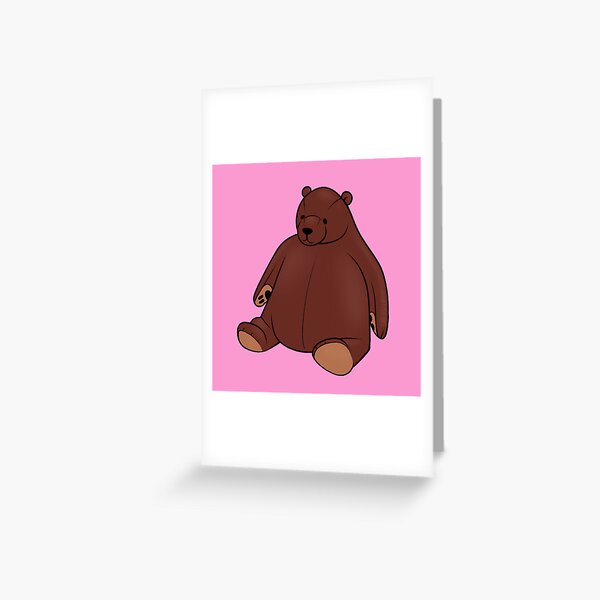 I Just Want a Djungelskog Ikea Bear Cartoon Greeting Card for