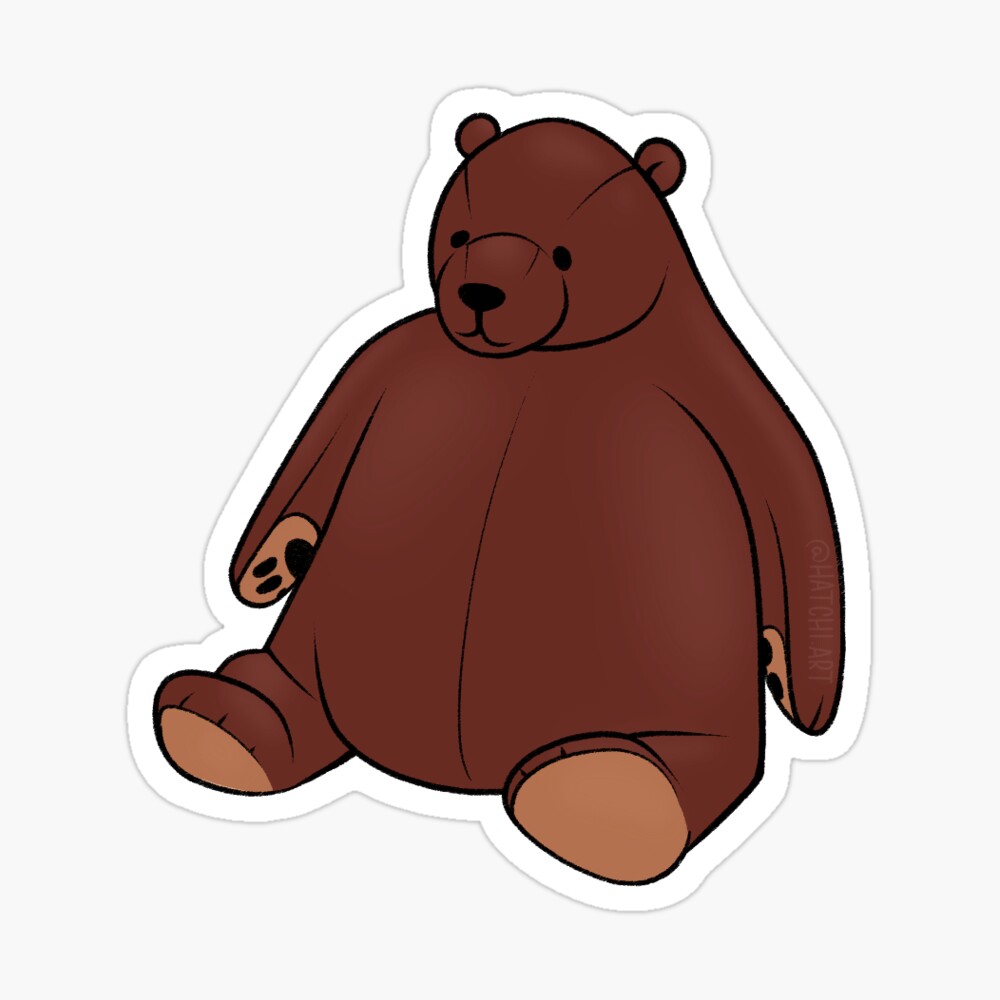 ikea djungelskog bear Sticker for Sale by hatchiart