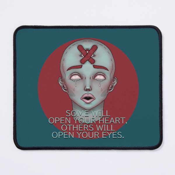Item preview, some will open your heart, others will open your eyes. sad illustration. designed and sold by La Loca.