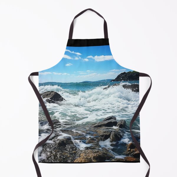 Item preview, Sea Waves Rocky Coast Landscape designed and sold by LudwikeArts.