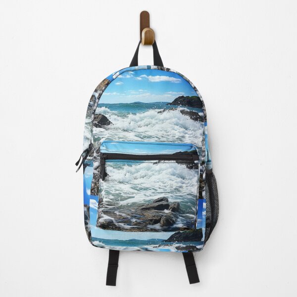 Item preview, Sea Waves Rocky Coast Landscape designed and sold by LudwikeArts.
