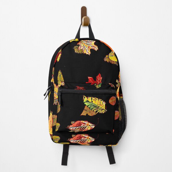 Item preview, Autumn leaves on black designed and sold by FlowerandDesing.