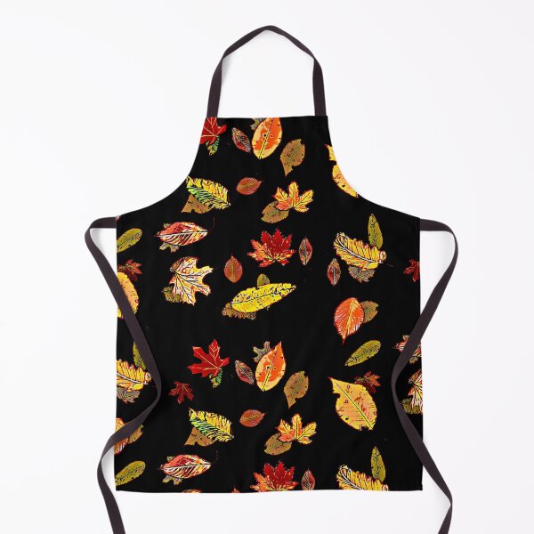 Item preview, Autumn leaves on black designed and sold by FlowerandDesing.