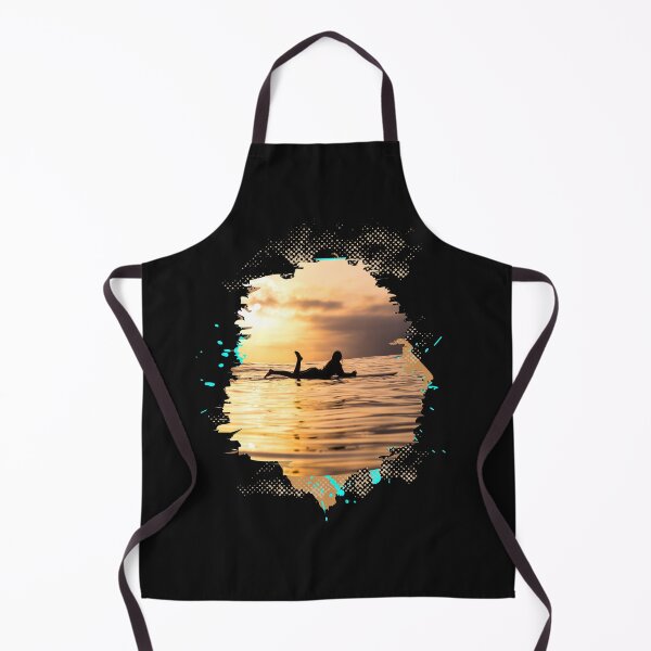 Item preview, Retro Sunset Surfer Girl, Modern Classic Beach Design designed and sold by OceanIconic.