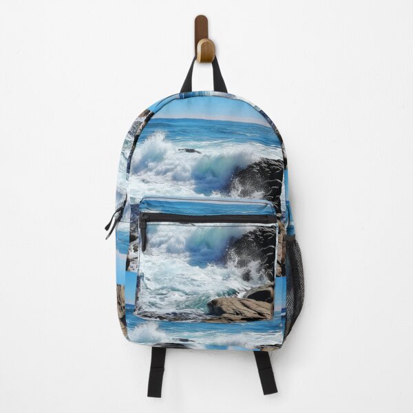 Item preview, Sea Waves Rocky Coast Landscape designed and sold by LudwikeArts.