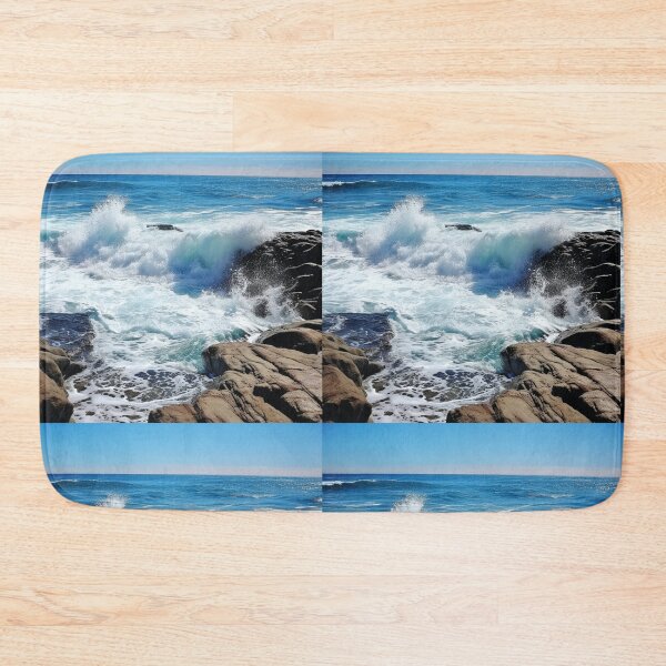 Item preview, Sea Waves Rocky Coast Landscape designed and sold by LudwikeArts.