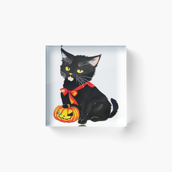 Item preview, Cute Cat Trick or Treat CatWitch Halloween  Hallows Eve Art #SDARTPROJECT7 designed and sold by sdartproject.