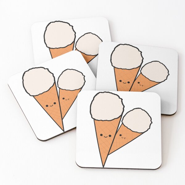 Item preview, Drawing of 2 coconut ice-creams designed and sold by KritDesign168.
