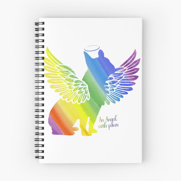 Item preview, French Bulldog Angel Wings Rainbow Bridge Pet Loss keepsakes designed and sold by ElizInspires.