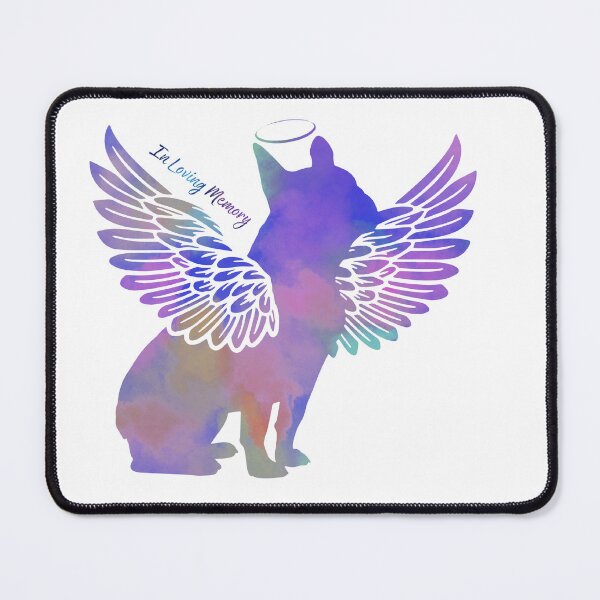Item preview, French Bulldog Angel Wings Rainbow Bridge Pet Loss keepsakes designed and sold by ElizInspires.