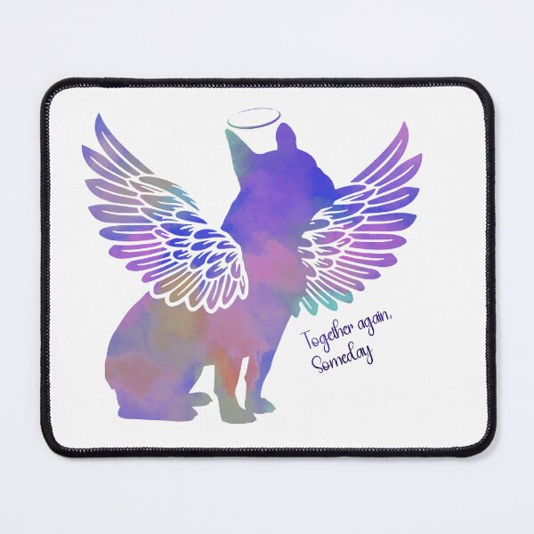 Item preview, French Bulldog Angel Wings Rainbow Bridge Pet Loss keepsakes designed and sold by ElizInspires.