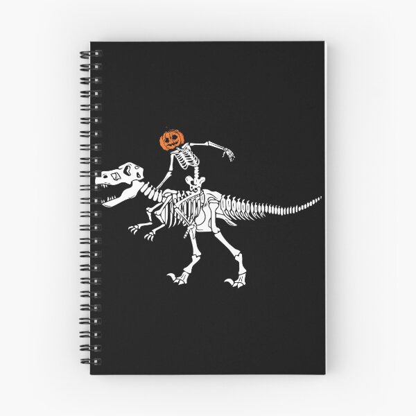 Item preview, Spooky Cowboy Pumpkin Skeleton Riding a Dinosaur Halloween designed and sold by Boum04.