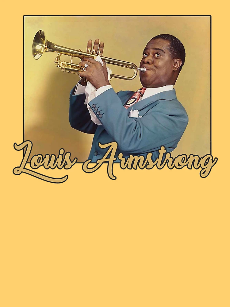 Louis Armstrong original t shirt by Woodclang designed & sold by Printerval