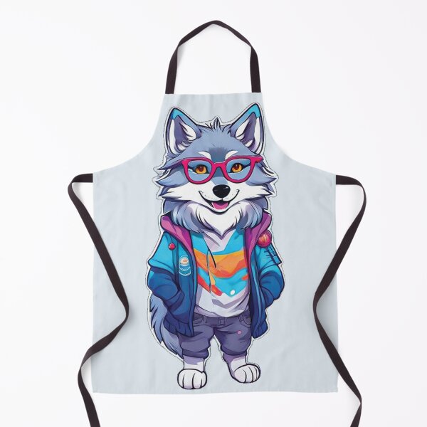 Item preview, Colorful Canine Scholar: The Playful Spectacled Wolf designed and sold by Noorkin.