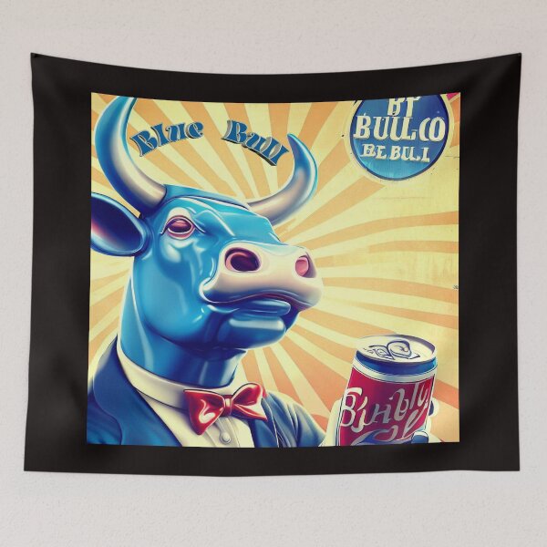 Item preview, blue bull designed and sold by KI-Raphael.
