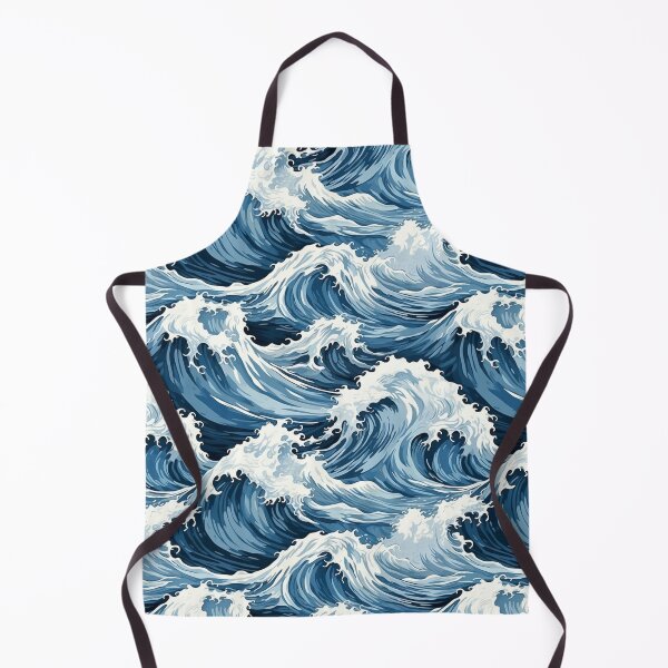 Item preview, Patrón tormentoso de las olas del mar designed and sold by LudwikeArts.