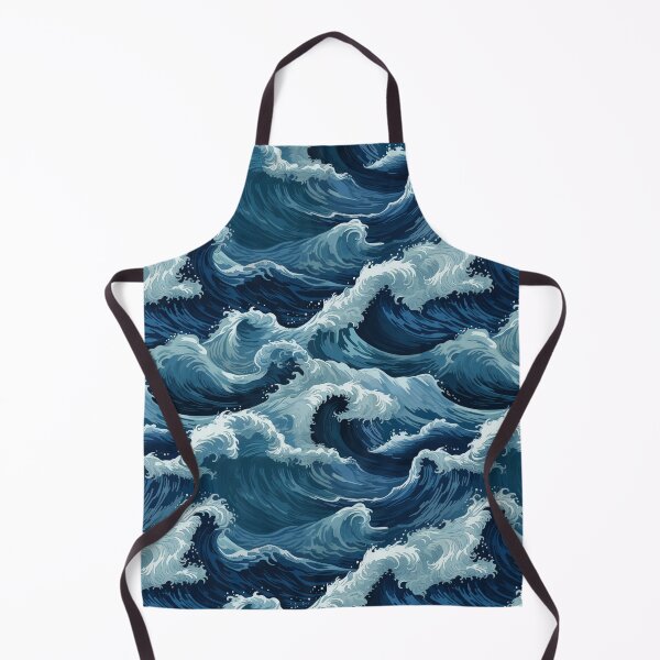 Item preview, Patrón tormentoso de las olas del mar designed and sold by LudwikeArts.