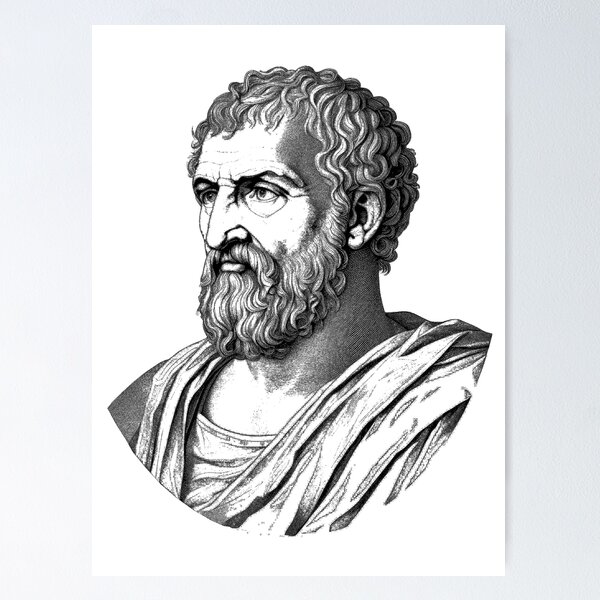 Item preview, Portrait of Thales of Miletus designed and sold by NTGUILTY.