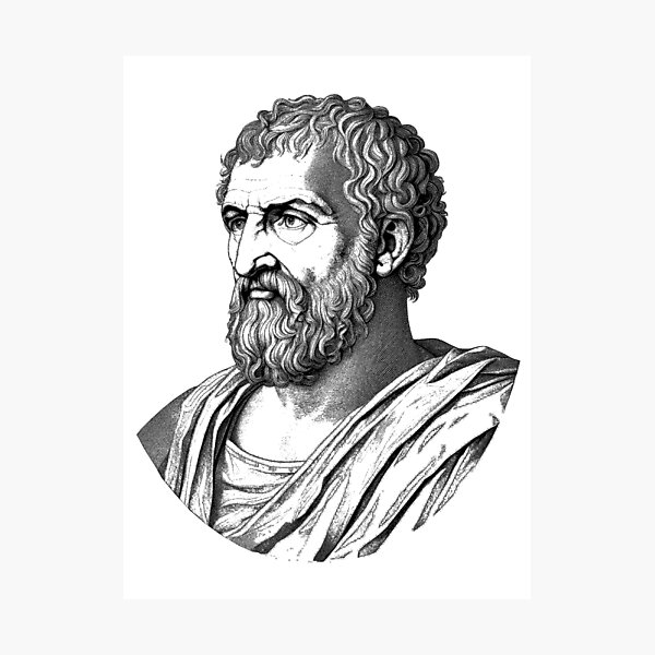 Item preview, Portrait of Thales of Miletus designed and sold by NTGUILTY.