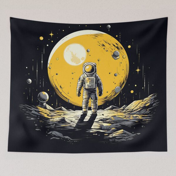 Item preview, Lone Moon Astronaut designed and sold by ArtisimoStudio.