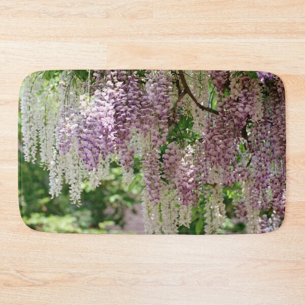 Item preview, Wisteria Serenade: Breathtaking Danglings in Purple and White highres photo designed and sold by EmeraldeaArt.