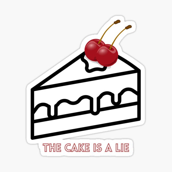 the cake is a lie ステッカー コレクション