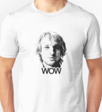 Owen Wilson "Wow" - Black / Transparent Unisex T-Shirt