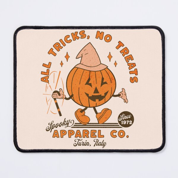 Artikelvorschau, Spooky Apparel Co. – All Tricks No Treats Kürbis-Maskottchen. Halloween-Geschenk entworfen und verkauft von Zandalus.