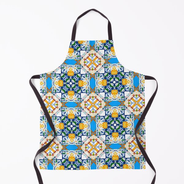 Item preview, Summer,blue tiles,mosaic,Sicilian style, pattern designed and sold by MariaMarinova.