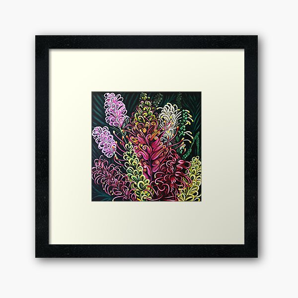 Fantasy Grevillea Framed Art Print