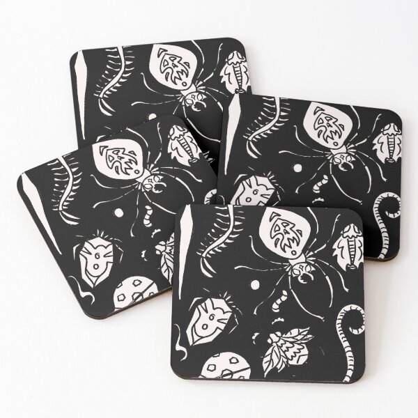 Item preview, Bug party (black and white) designed and sold by TheDoodlemancer.