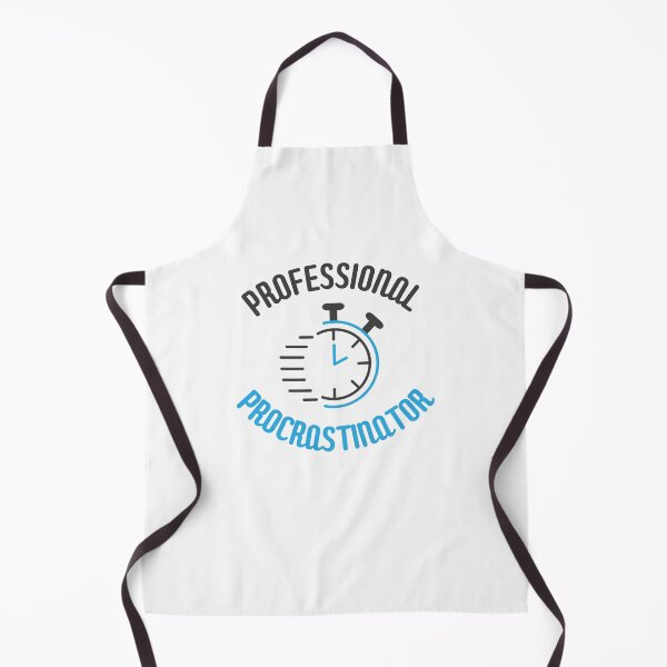 Item preview, Professional procrastinator badge with clock designed and sold by CleanDecor.