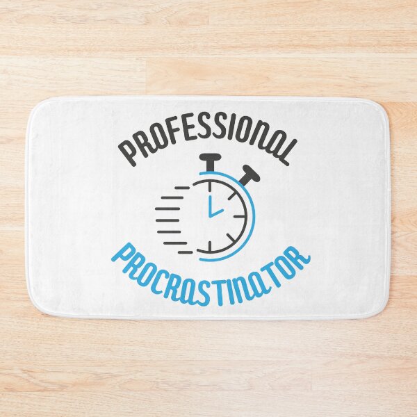 Item preview, Professional procrastinator badge with clock designed and sold by CleanDecor.