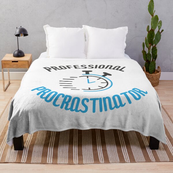 Item preview, Professional procrastinator badge with clock designed and sold by CleanDecor.