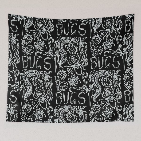 Item preview, Bug party (white line) designed and sold by TheDoodlemancer.