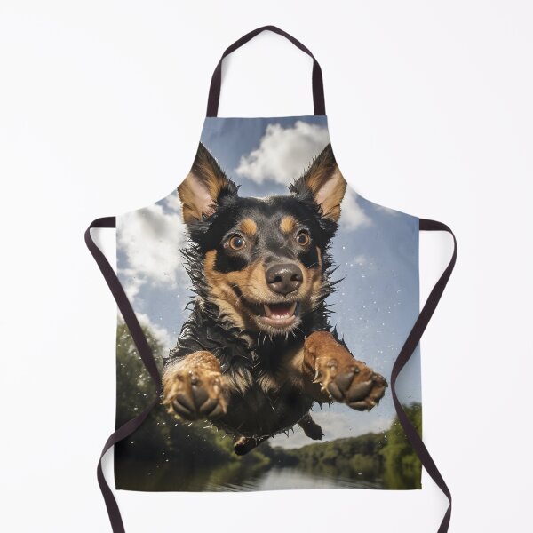 Item preview, Lancashire Heeler Jumping over Water designed and sold by dcrc.