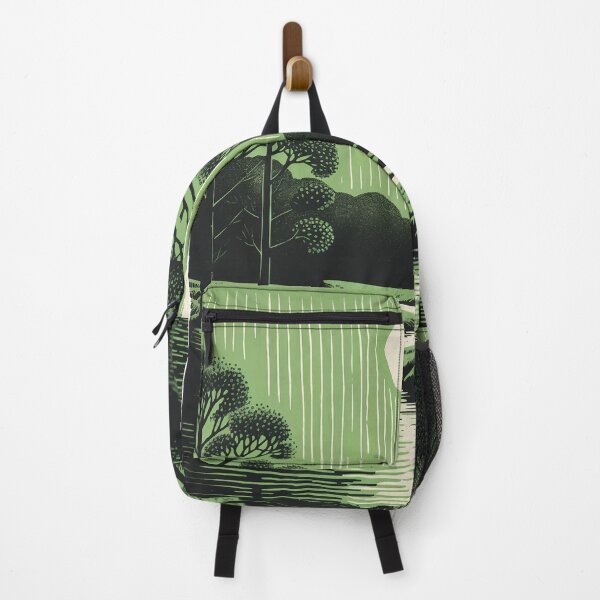Item preview, Emerald Lake & Sun: Asian Artistry Inspired Minimalist Design designed and sold by GreenBubble - Shop and reforest.