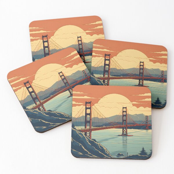 Item preview, Vintage Golden State Bridge With San Francisco in Background designed and sold by Ou-SunShine.