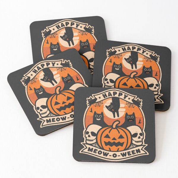 Item preview, Happy meow-o-ween - Halloween gift for cat lovers designed and sold by Zandalus.