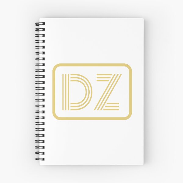 Artikelvorschau, DZ-Initialen goldene geometrische Buchstaben entworfen und verkauft von Jeallan Designs.