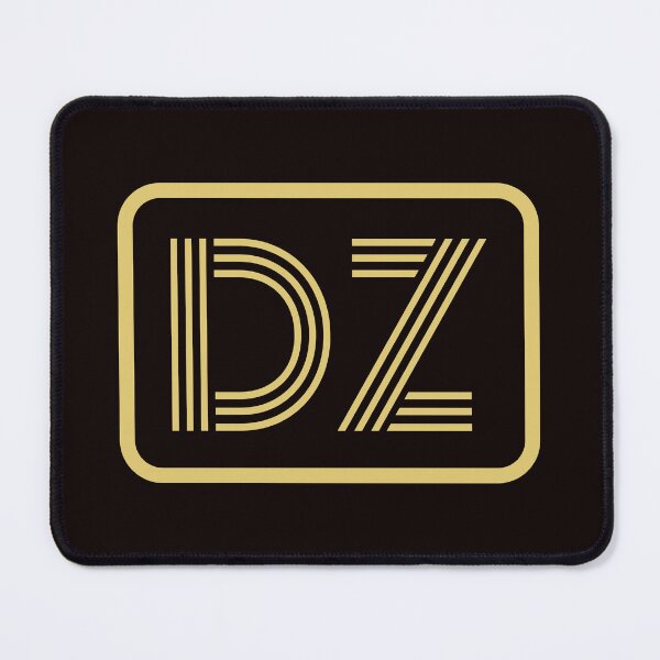Item preview, DZ Initials Gold Geometric Letters designed and sold by Jeallan Designs.