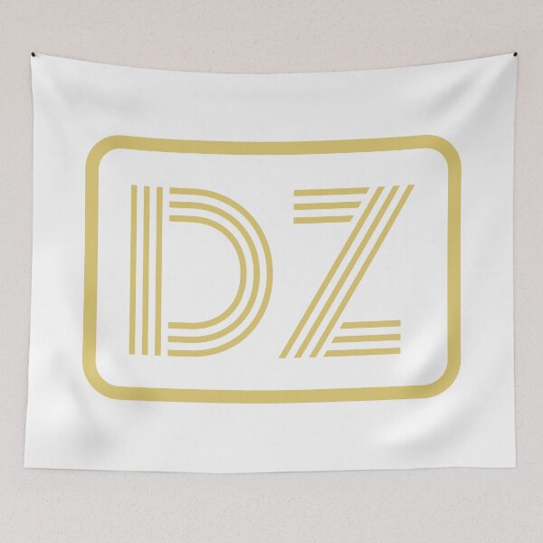 Item preview, DZ Initials Gold Geometric Letters designed and sold by Jeallan Designs.