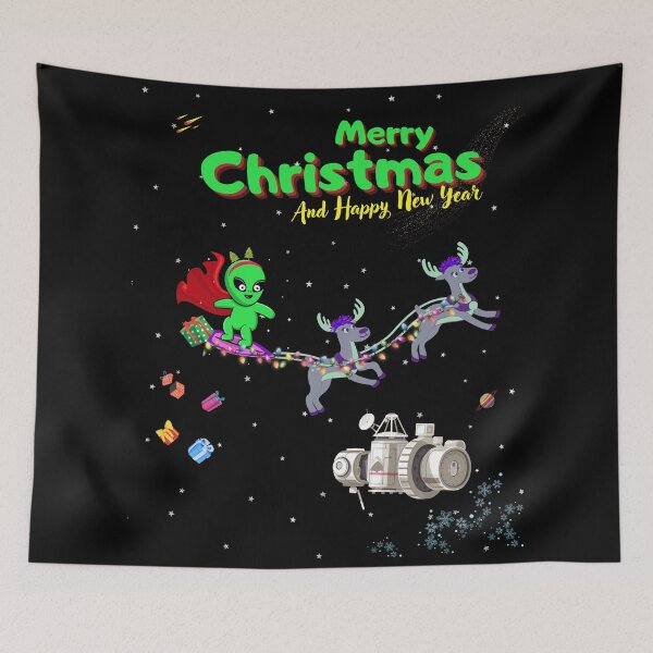 Item preview, Merry Christmas Alien designed and sold by studio468.