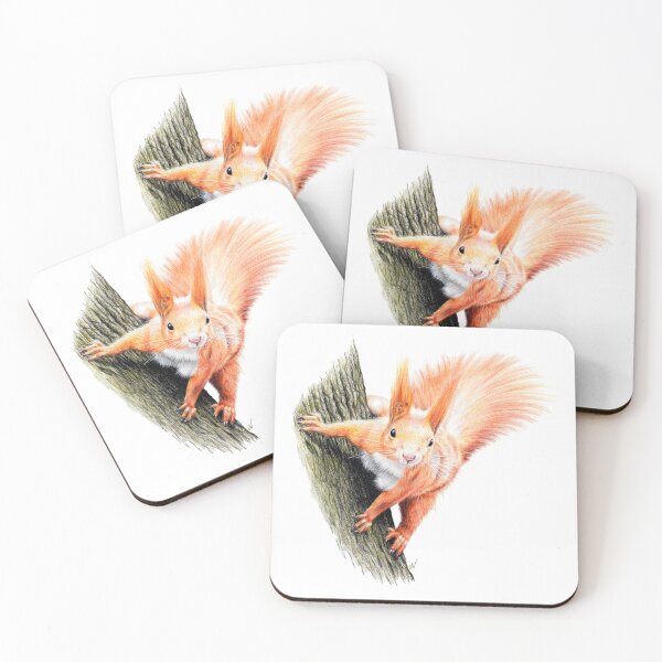 Item preview, Red Squirrel Coloured pencil Drawing designed and sold by SandraWarmerdam.