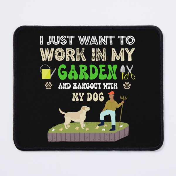 Item preview, Gardening and spending time with my dog designed and sold by Allomensiaa.